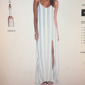 Linen maxi with leg slit "CANYON MAXI"